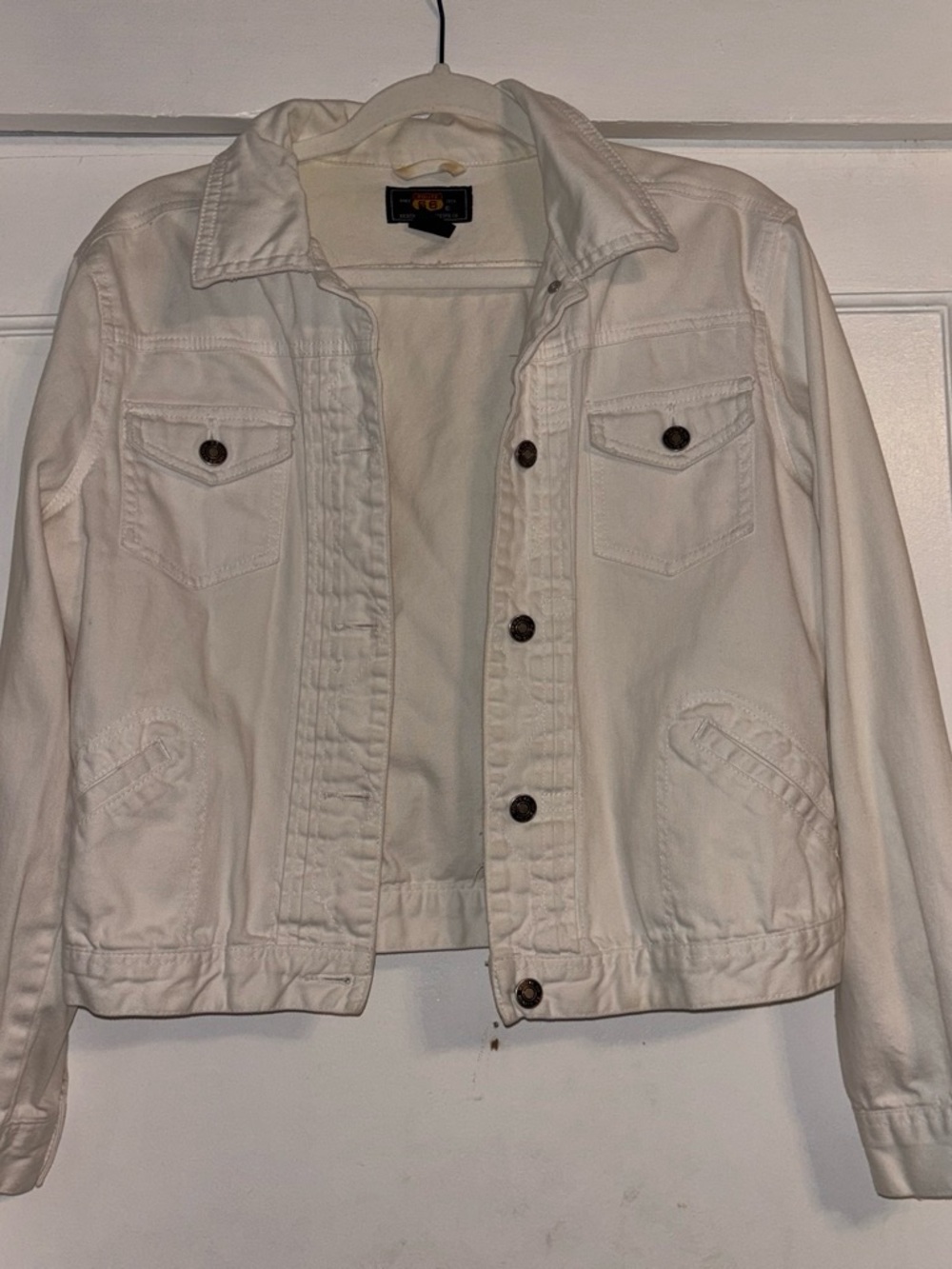 Fox Women's Cream White Denim Jacket